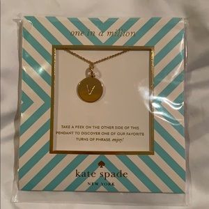 Never opened Kate Spade V Necklace